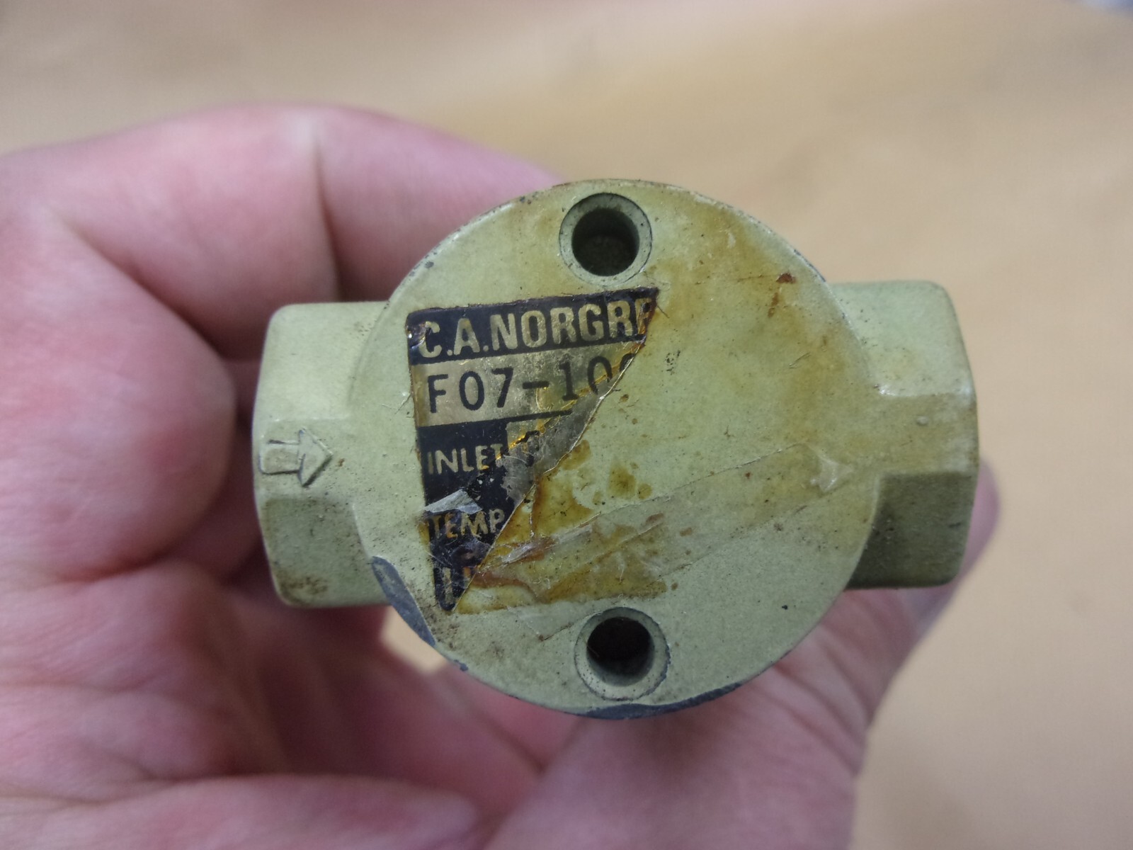 Norgren F07-100-M1TA Pneumatic 1/8" Npt Air Line Hose Filter Water Seperator USA