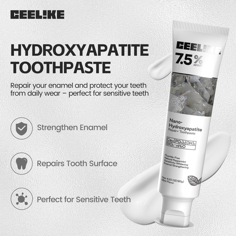 CEELIKE 7.5% Nano Hydroxyapatite Toothpaste - Sensitivity Relief & Remineralize