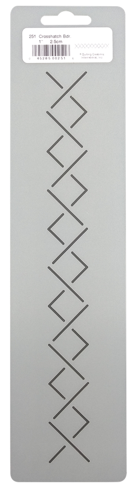 Quilting Stencil Crosshatch Grid Border Zigzag Quilt Patterns Quilters Template