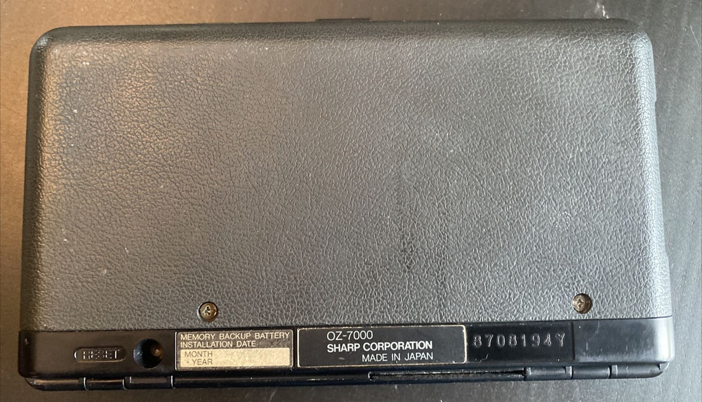 Vtg Sharp OZ-7000 Wizard Electronic Organizer Bundle- Tested Working - New Batts