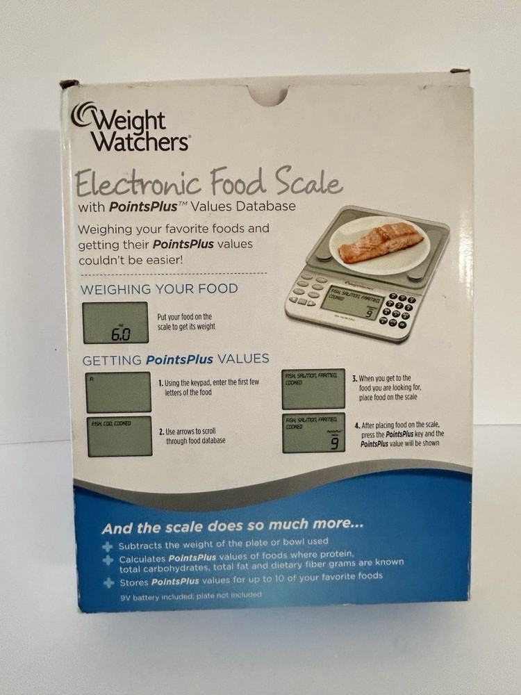 Weight Watchers Electronic Food Scale w Points Plus Values Database