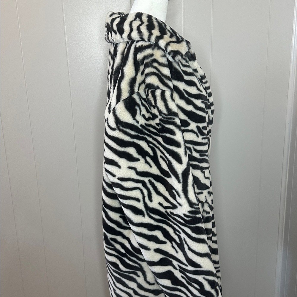 NWT Free People Perfect Zebra Maxi Jacket Size Medium