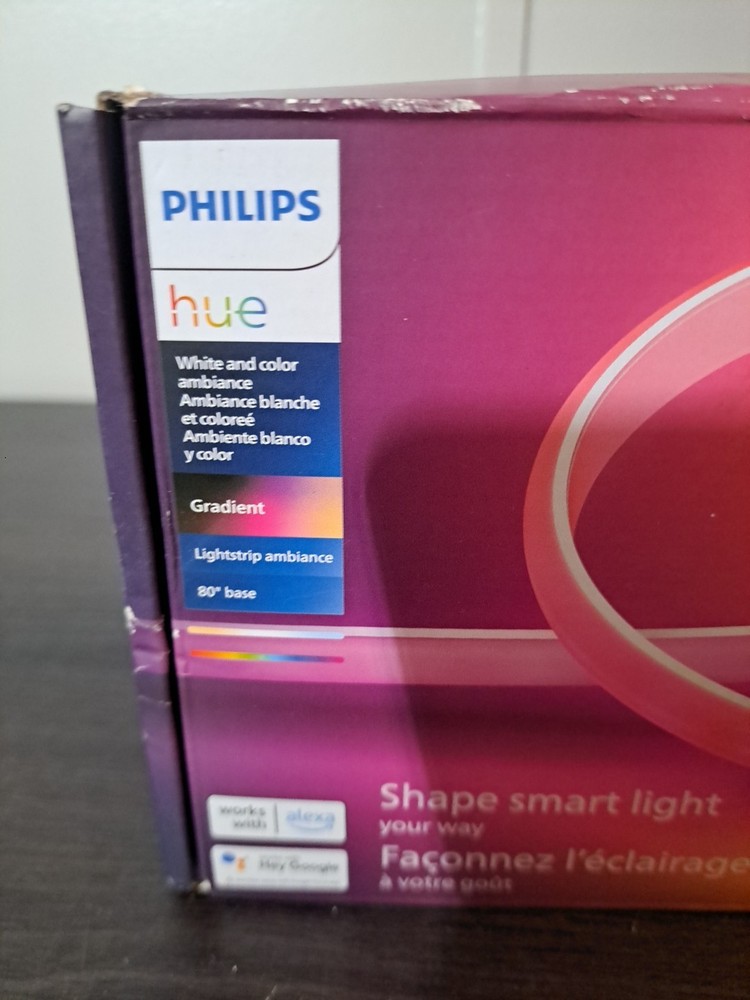 Philips Hue 80" Bluetooth Gradient Ambiance Shape Smart Lightstrip