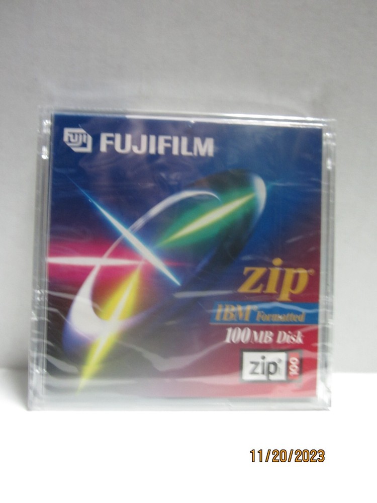 Fujifilm Zip IBM Formatted 100MB Disk Sealed!