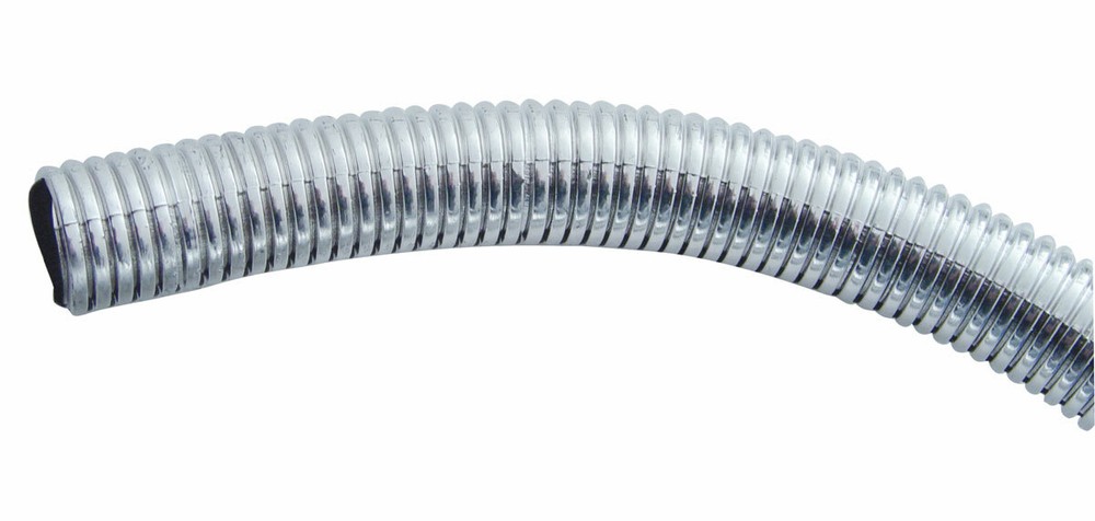 72" Long Chrome Wire Loom - 5/8" Diameter