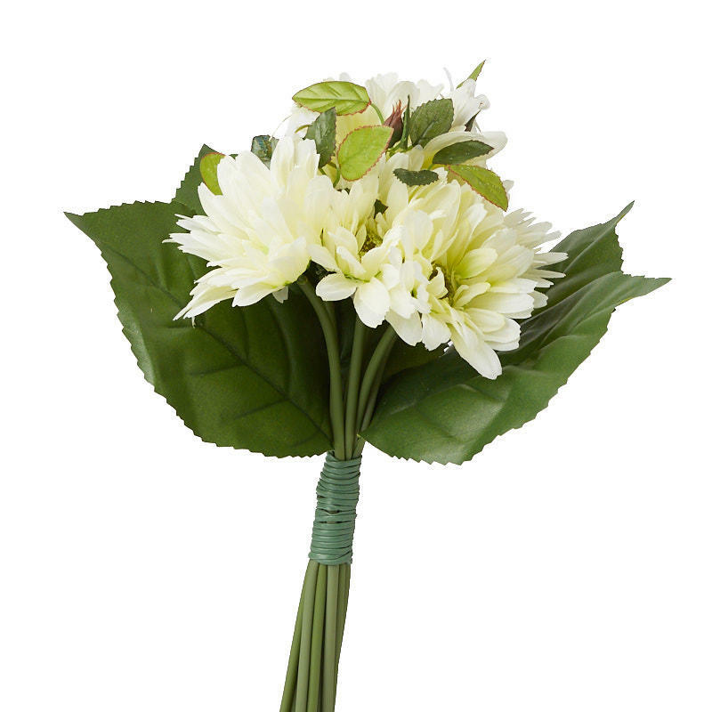 Factory Direct Craft Cream Artificial Gerbera Daisy Bundle