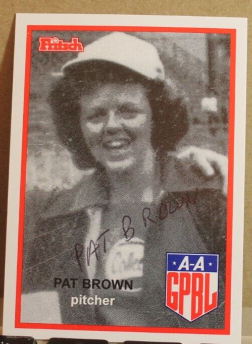 AAGPBL "PAT BROWN" SIGNED CARD #32
