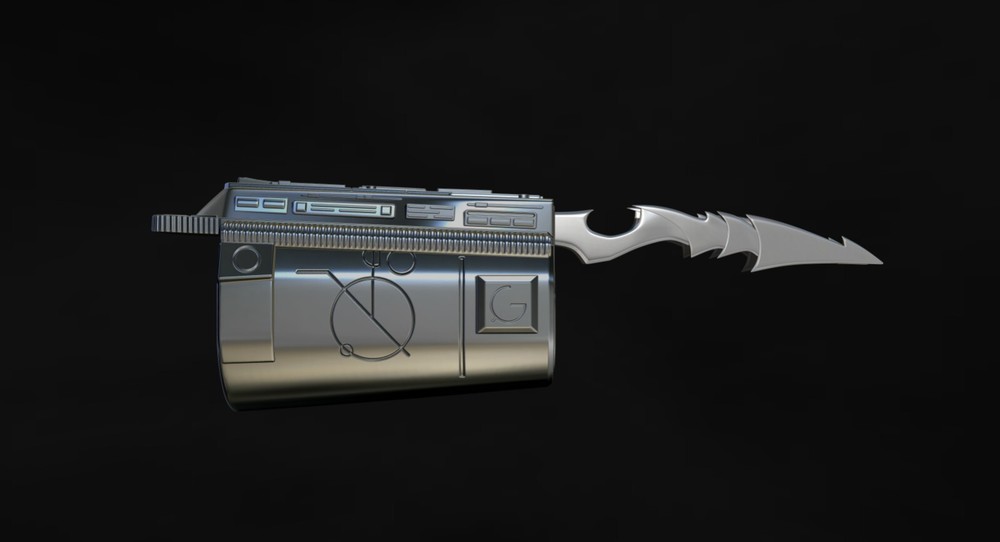 Predator Gauntlet Forearm Right, two versions - File STL-OBJ For 3D printer -