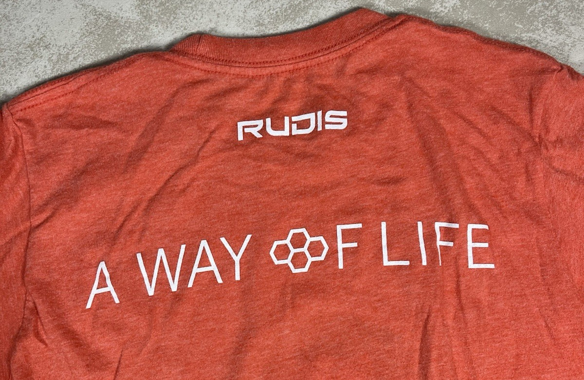 Rudis Illinois Illini Heather Orange Wrestling Shirt Size Small 1326