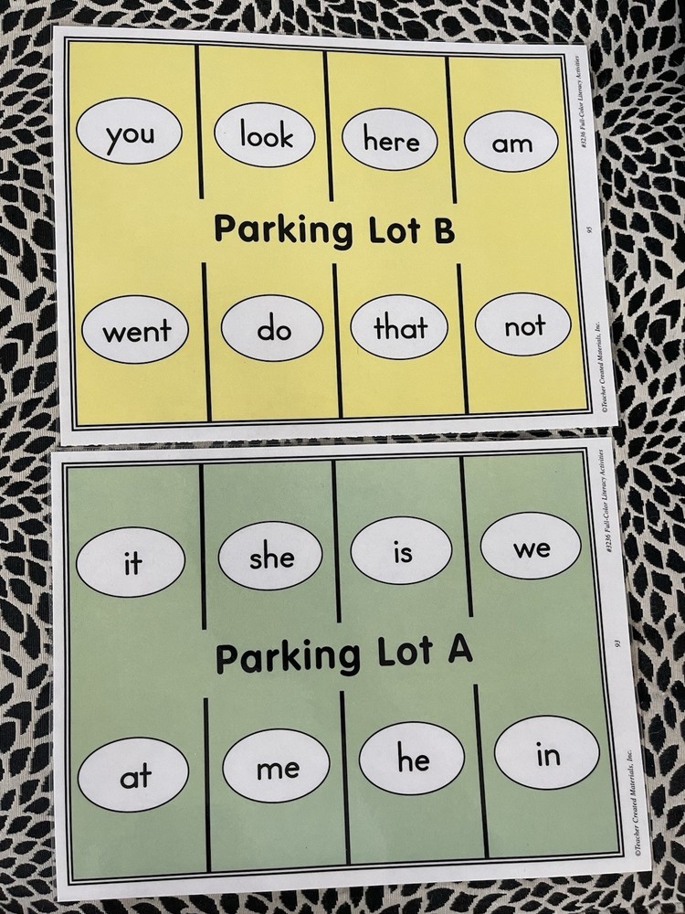 Sight Word File Folder Game