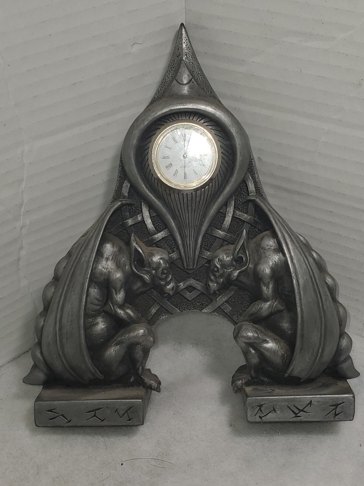 ZOEI Gargoyle Mantle Clock 2000 Rare Works!!