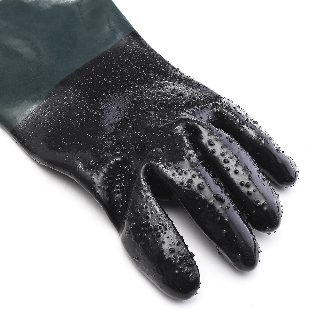 2Pairs 24"Rubber Sand Blast Sandblasting Gloves Protective For Sandblast Cabinet
