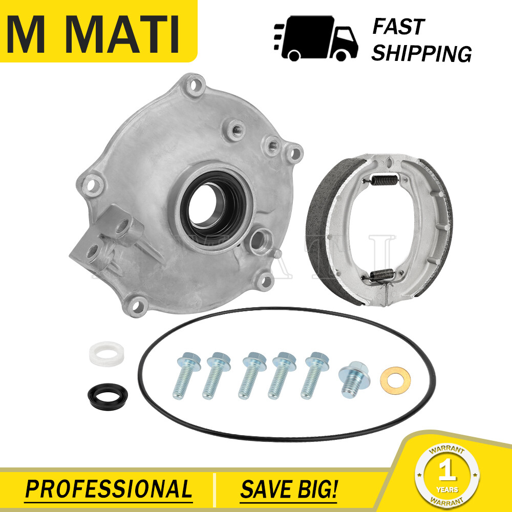 For Honda Recon 250 TRX250EX TRX250X TRX250 Rear Drum Brake Backing Plate &Shoes