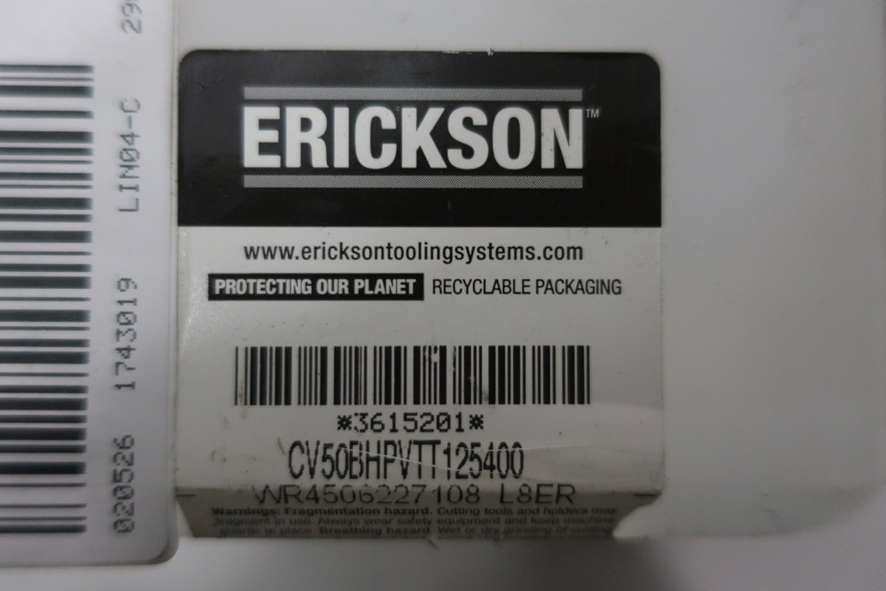 Erickson CV50BHPVTT125400 Tool Holder