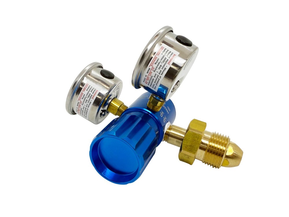 400PSI Adjustable Flow Nitrogen Regulator with Liquid Filled Gauges