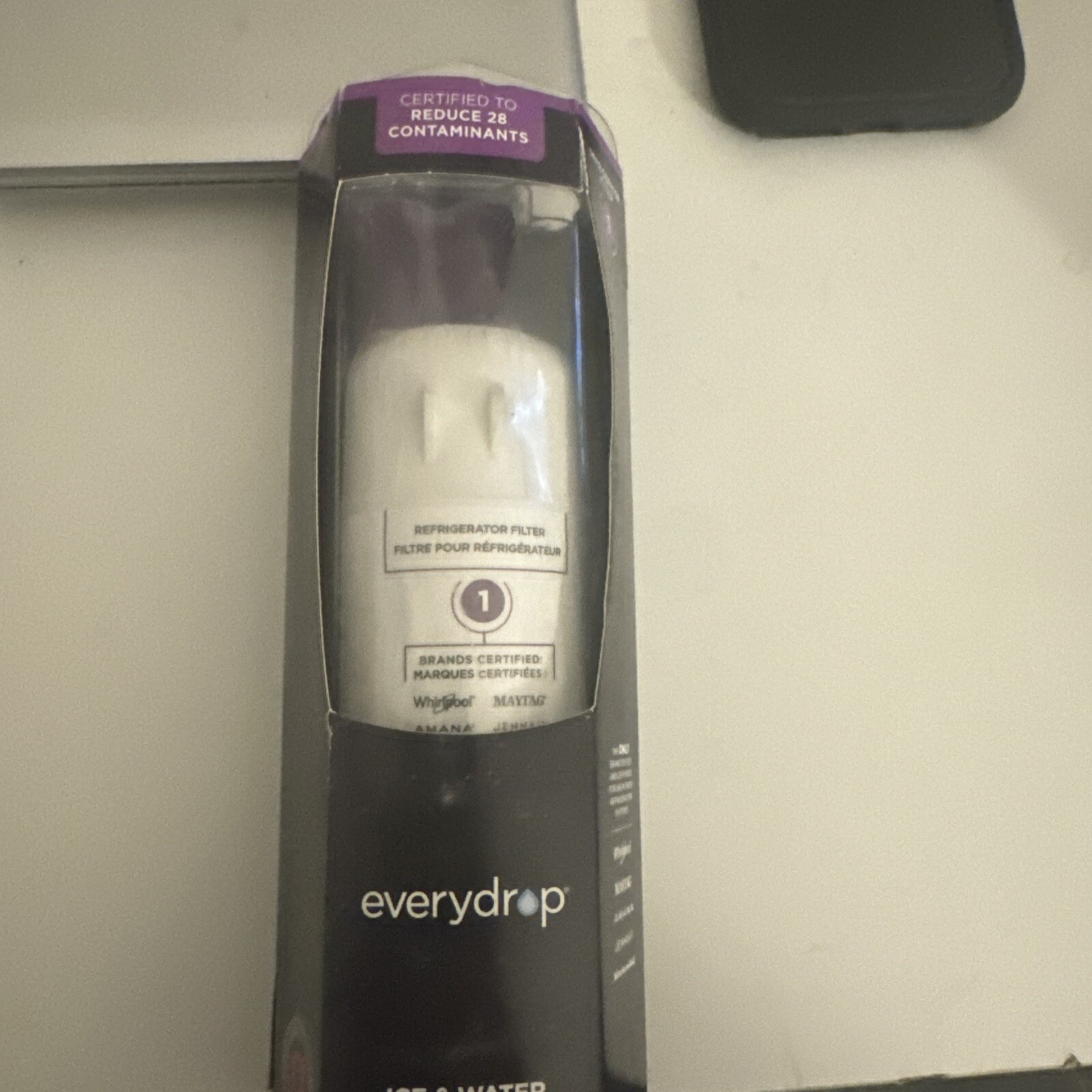 EveryDrop by Whirlpool Refrigerator Water Filter 1 EDR1RXD1 Pack of 1