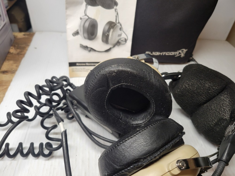 FLIGHTCOM E-13 ANR Active Noise Reduction Military Headset Not Tested
