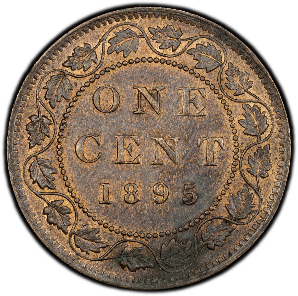 1895 CANADA LARGE CENT PCGS MS-61 BN