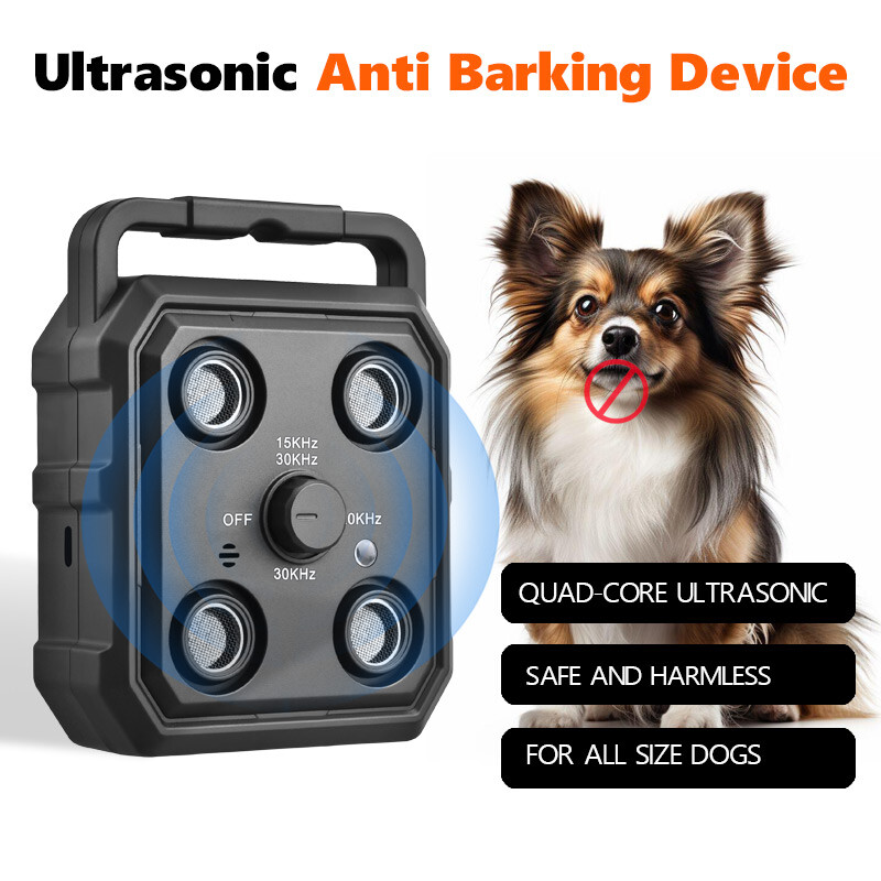 New 4-Core Ultrasonic Anti-Bark Device Smart Dog Bark Control Humane Pet Trainer