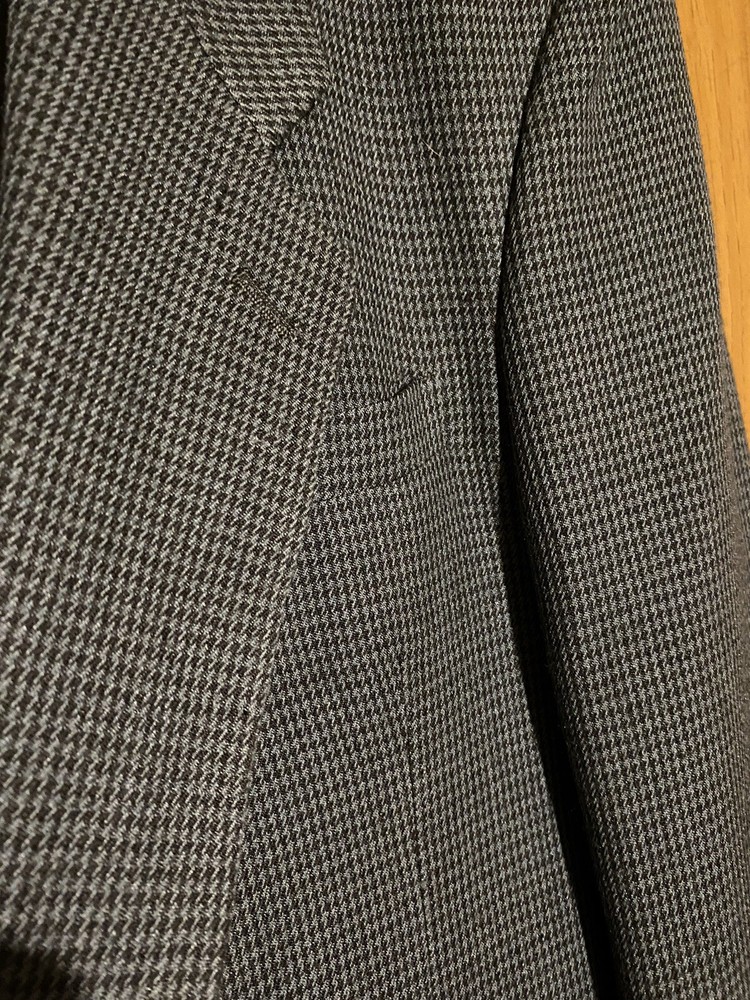 London Square Houndstooth Blazer 42R Silk Blend