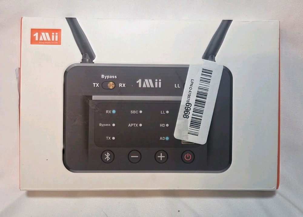 1Mii B03Pro Bluetooth 5.3 Transmitter Receiver Certified LDAC for TV Home...