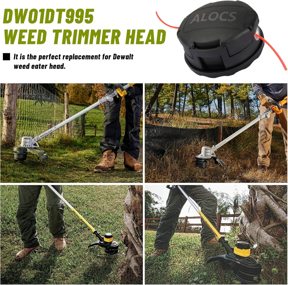 DWO1DT995 Weed Eater Head Replacement for Dewalt Quick Load String Trimmer Head