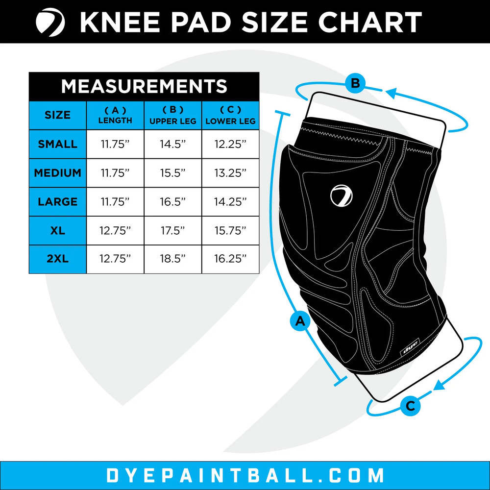 Dye Core Knee Pads Dyecam Black/Red Med