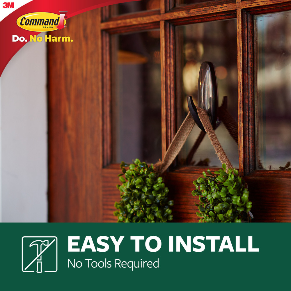 Command Large Outdoor Metallic Bronze Hook [Removable]: 1-pack (Bronze)