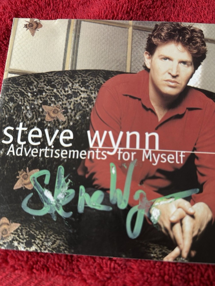 Steve Wynn  AUTOGRAPHED signed Advertisements for Myself insert