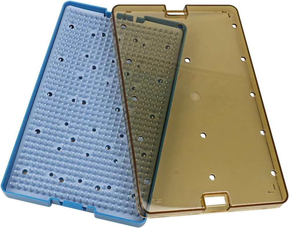 Single Layer Autoclavable Instruments Storage Box Instruments Sterilization Tray