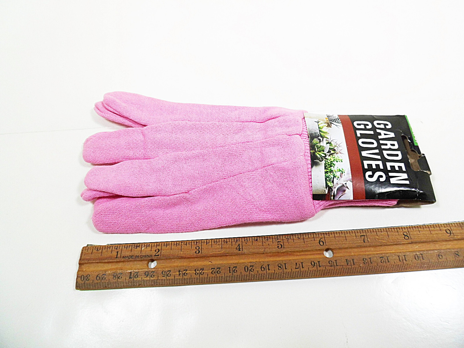 Garden Gloves w Grip Dots L SM XS Gardening Gauntlet Glove Cotton 1 Pr. Cleanup