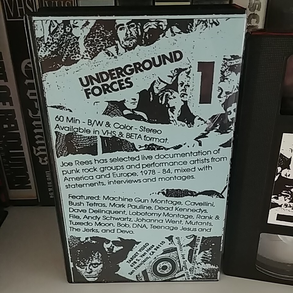 Target Video Underground Forces Vol. 1 VHS Punk Compilation Dead Kennedys Devo