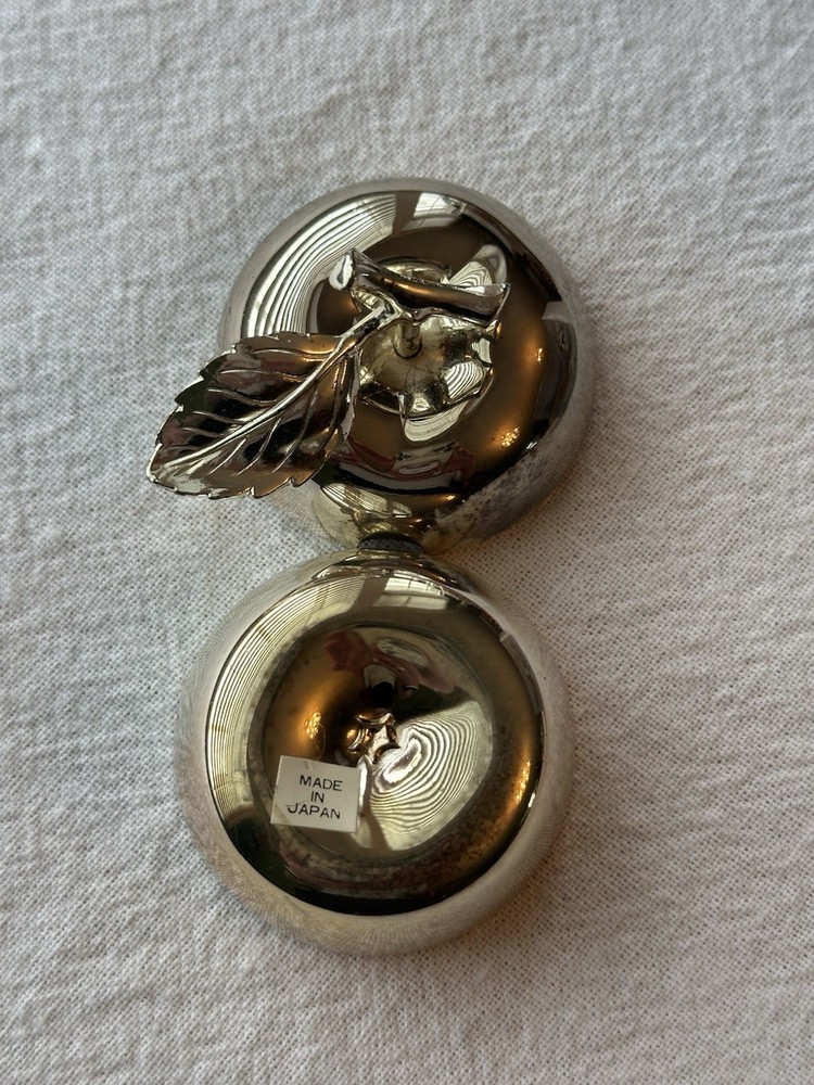 Vintage Wm. A Rogers Small Sweet Apple w/ Spoon Condiment Server Silver Plate