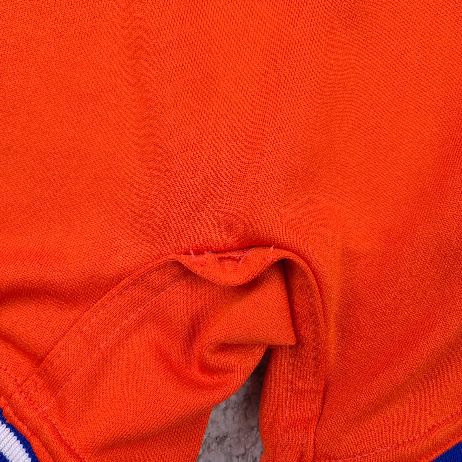 VTG Cliff Keen Wrestling Singlet Mens XS Orange Blue Vintage Made In USA