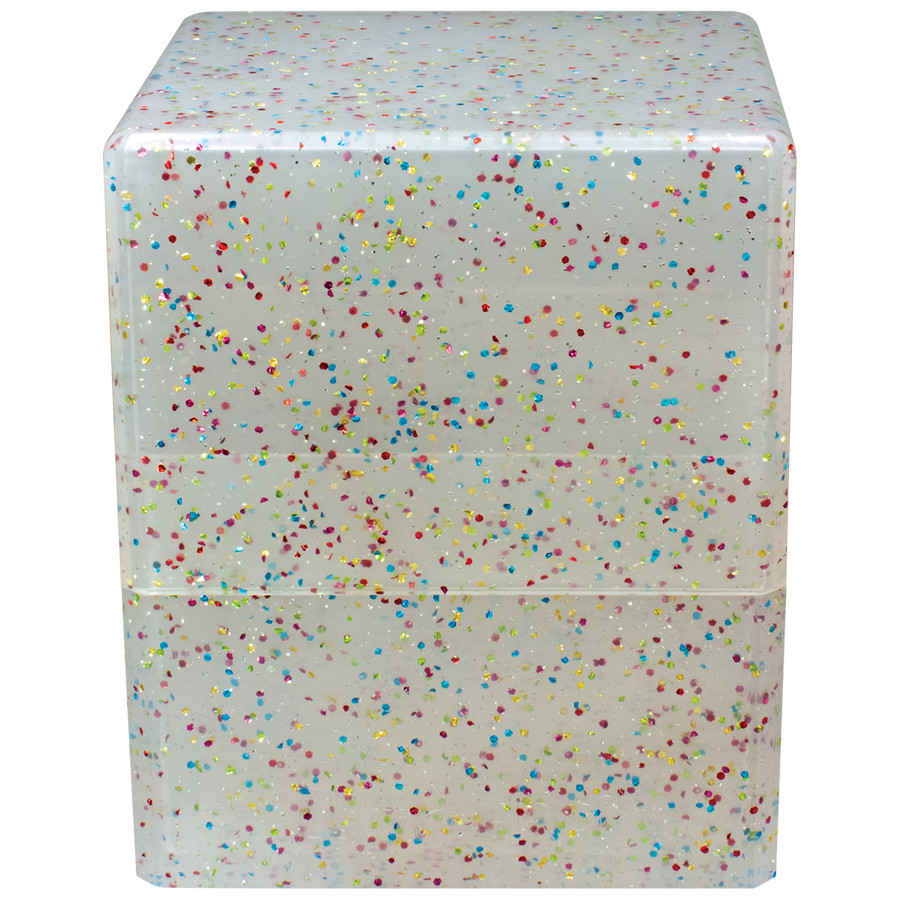 1 Ultra PRO Glitter Clear Crystal Satin Cube Deck Box