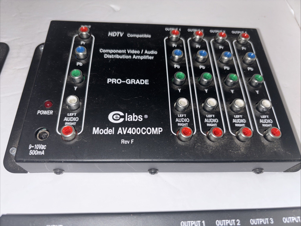 4-CE Labs Model AV 400COMP component Audio & Video Distribution Amplifier