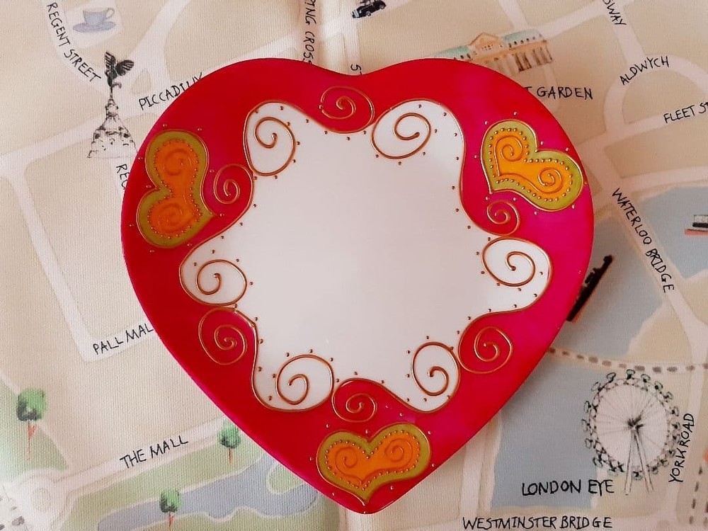 Soizick Heart Plate 20cm
