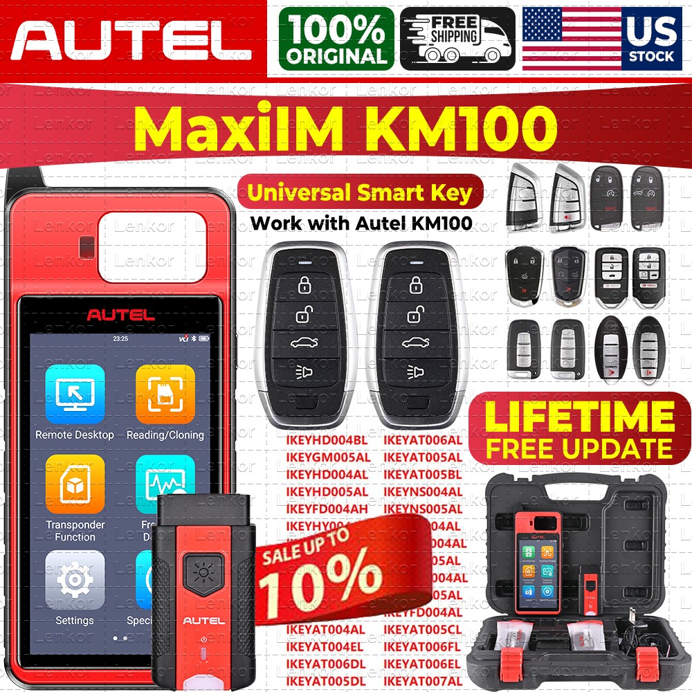 2025 Autel MaxiIM KM100 KM100E Key Fob Programming Tool Programmer Immobilizer