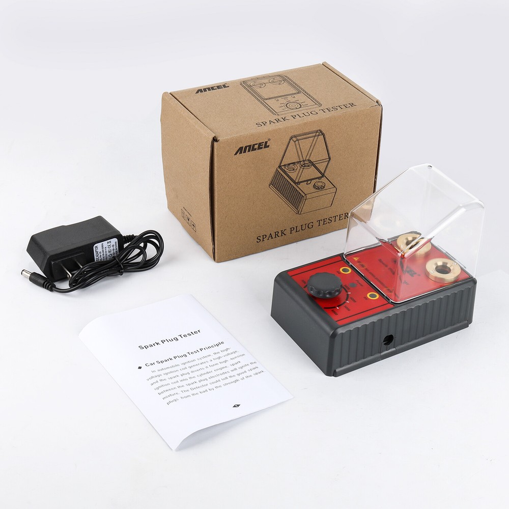 Car Spark Plug Tester Adjustable Dual Holes Engine Coil Ignition Plug Analyzer