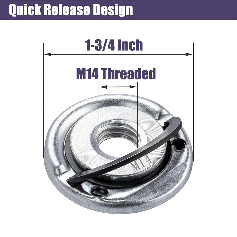 Quick Release Angle Grinder Locking Nuts M14 Angle Grinder Flange Nut Replacment