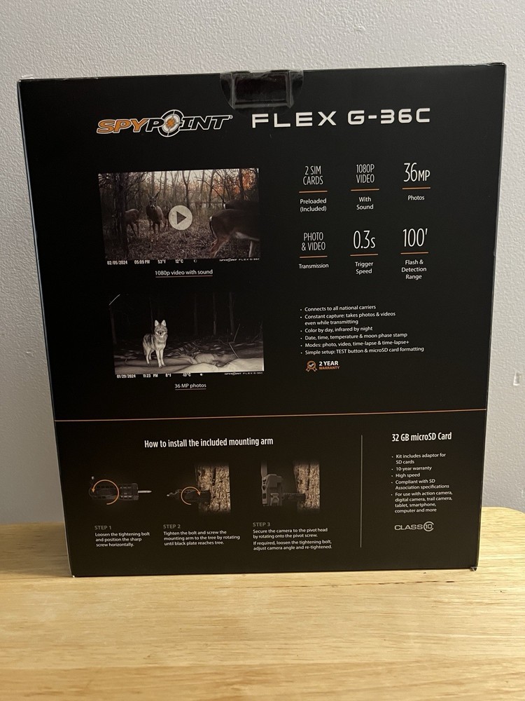 SpyPoint Cellular Camera Flex G-36C Cellular Camera Elite Bundle