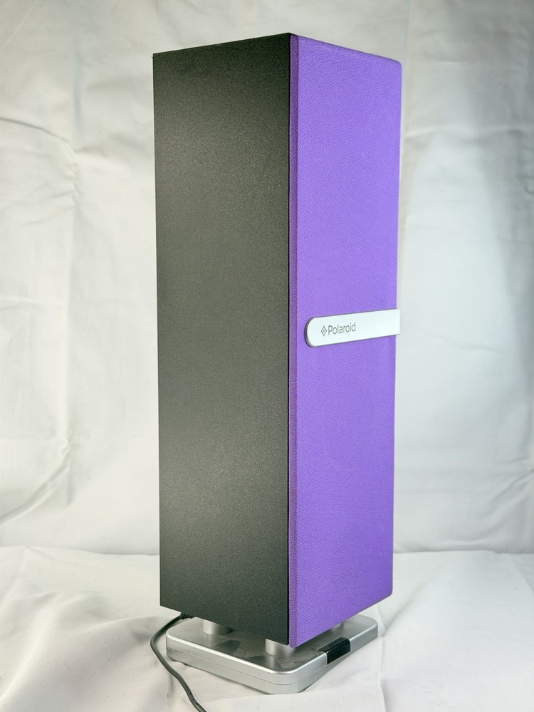Polaroid Mini Bluetooth Tower Speaker Remote Rechargeable PURPLE Rare