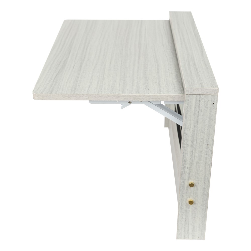 Folding Wall Table, Fold Down Table Wall Mounted, Round Corners Folding Table