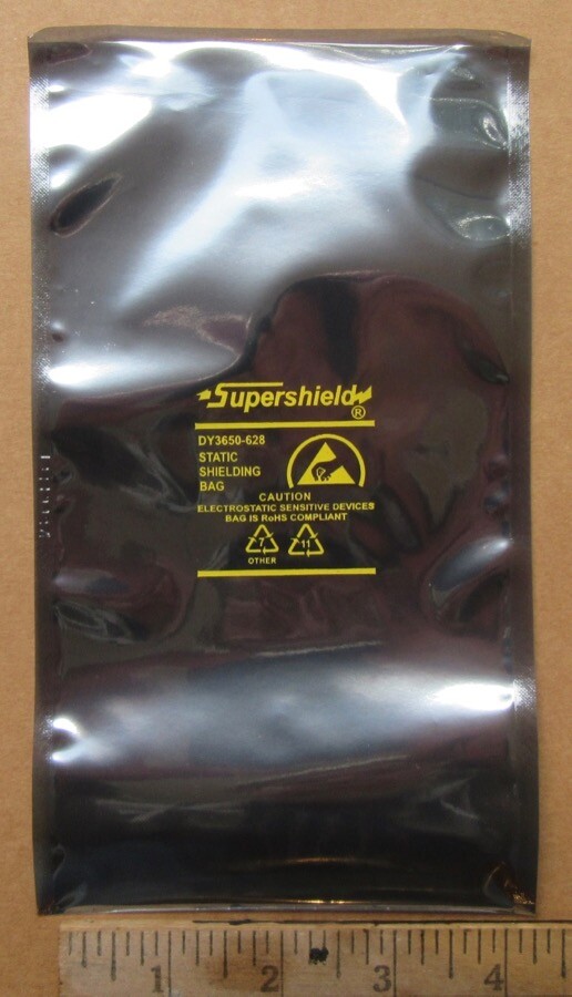 100 4x8" Open-Top Dou Yee Static Shield Bags