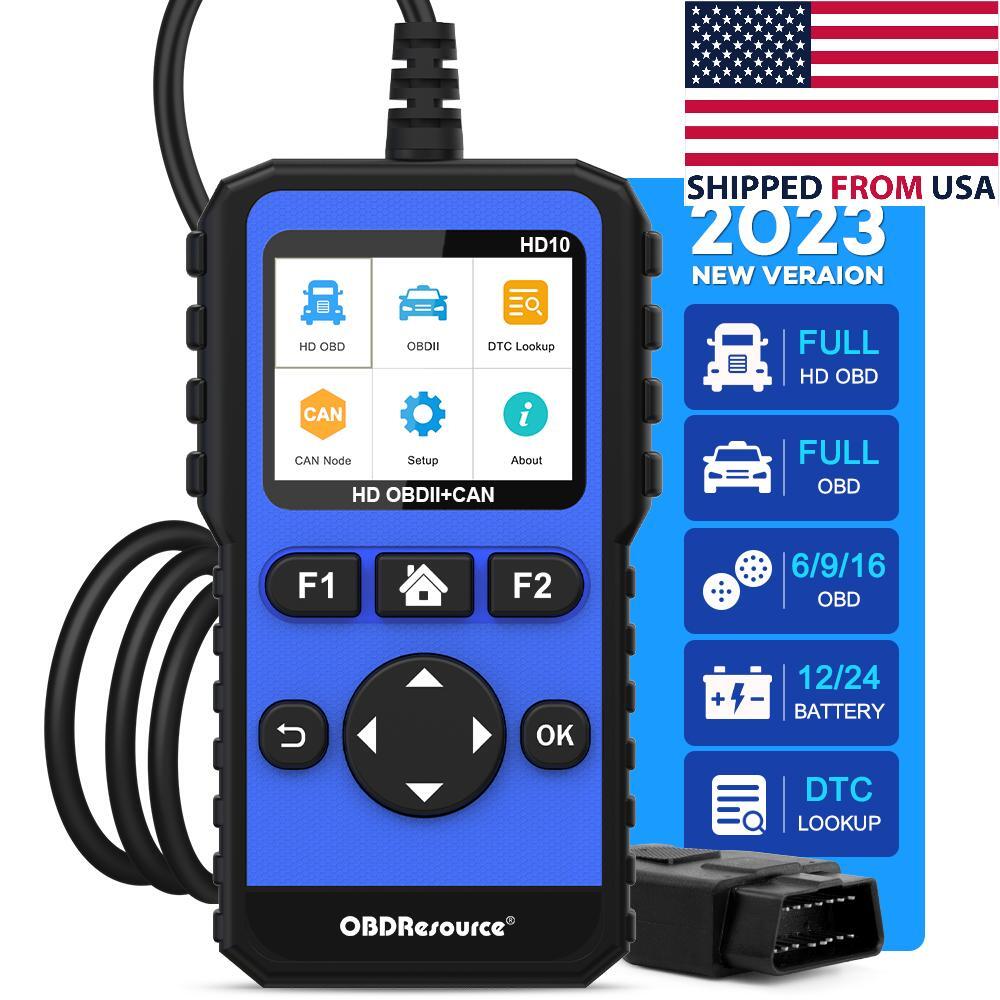HEAVY DUTY DIESEL TRUCK DIAGNOSTIC SCANNER TOOL CODE READER PETERBILT KENWORTH