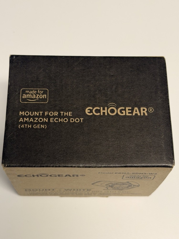 Echogear MOUNT - WHITE FOR THE AMAZON ECHO DOT (4TH GEN) No Hardware