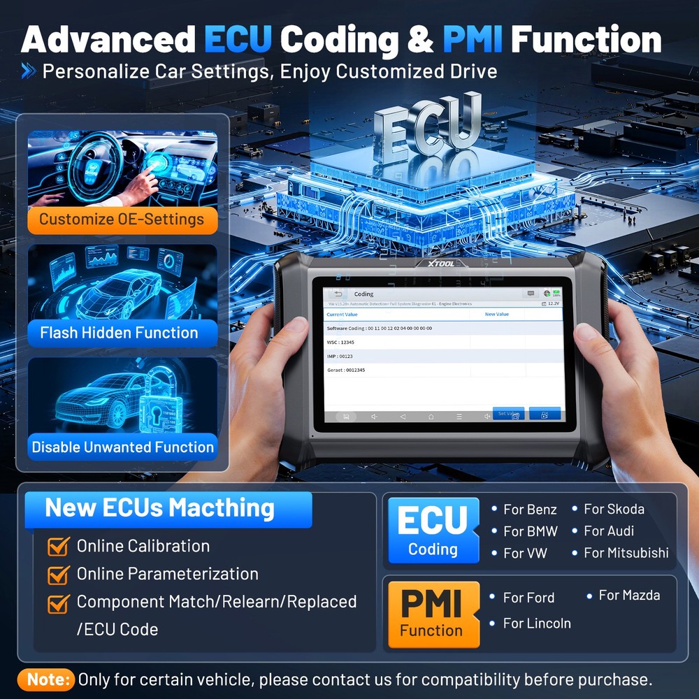 XTOOL D7S V2.0 Auto Full System Diagnostic Bidirectional Scanner Key Programmer