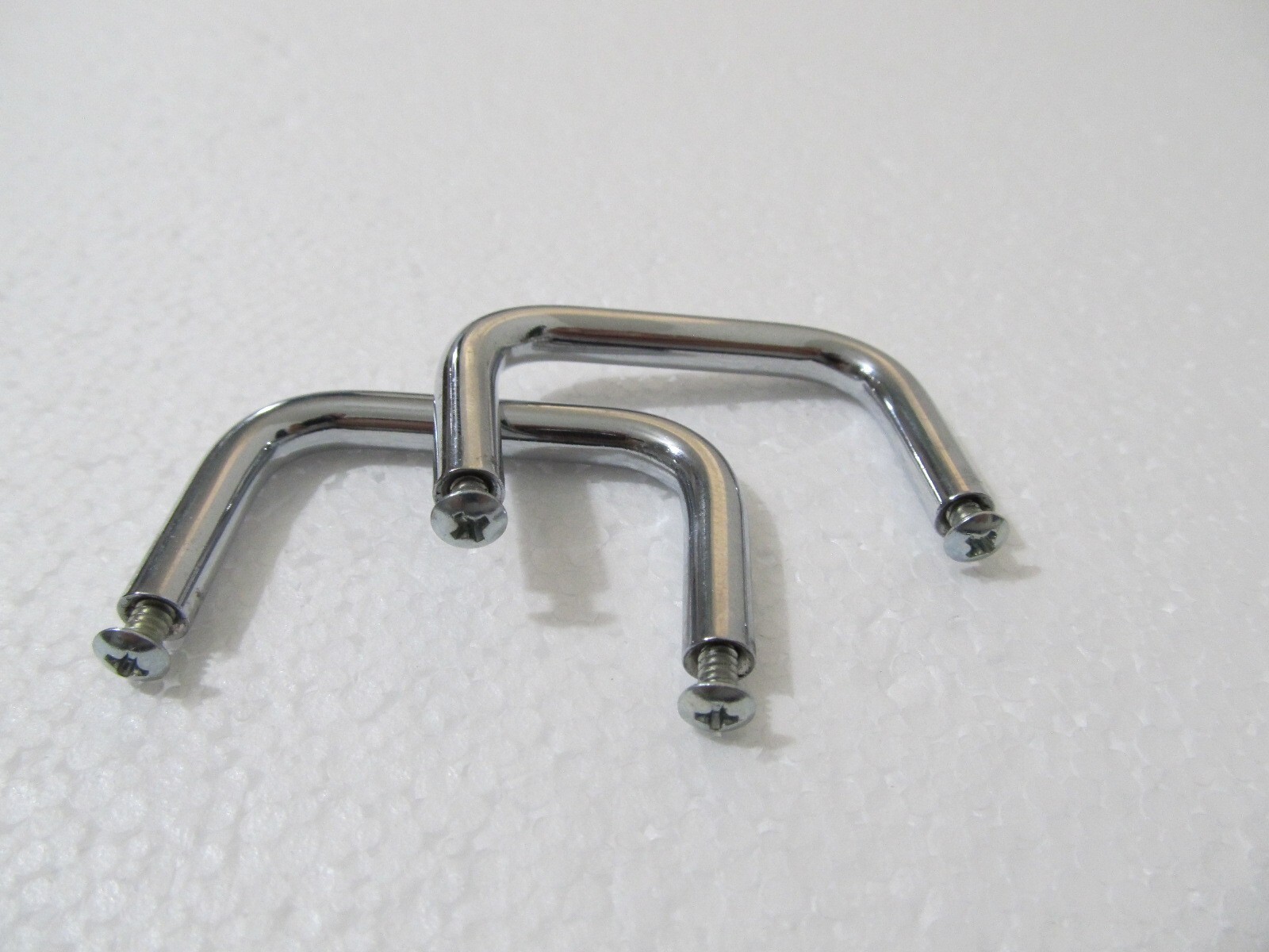 2U Chrome Rack Mount Handles w/ Screws - Equipment Amplifier