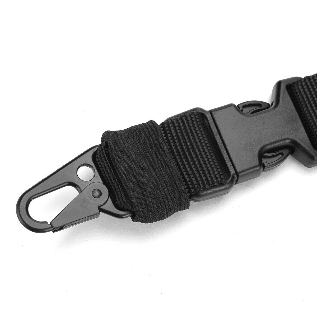 Single Point Rifle Sling Bungee Adjustable Strap MLOK Quick Release Sling Swivel