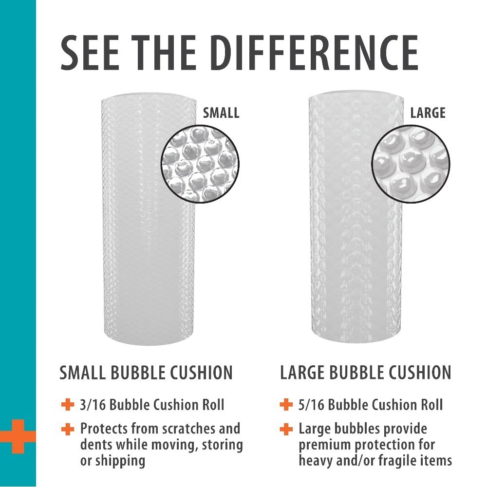 12" x 100' 3/16" Roll, Small Bubbles